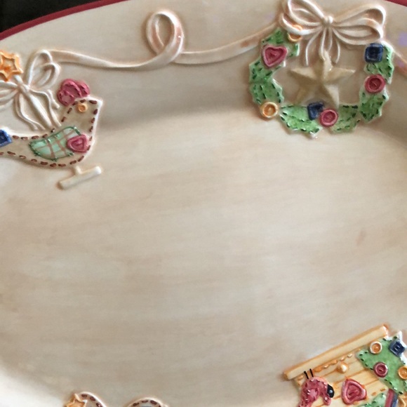 Pfaltzgraff Crafty Christmas platter - Picture 3 of 5